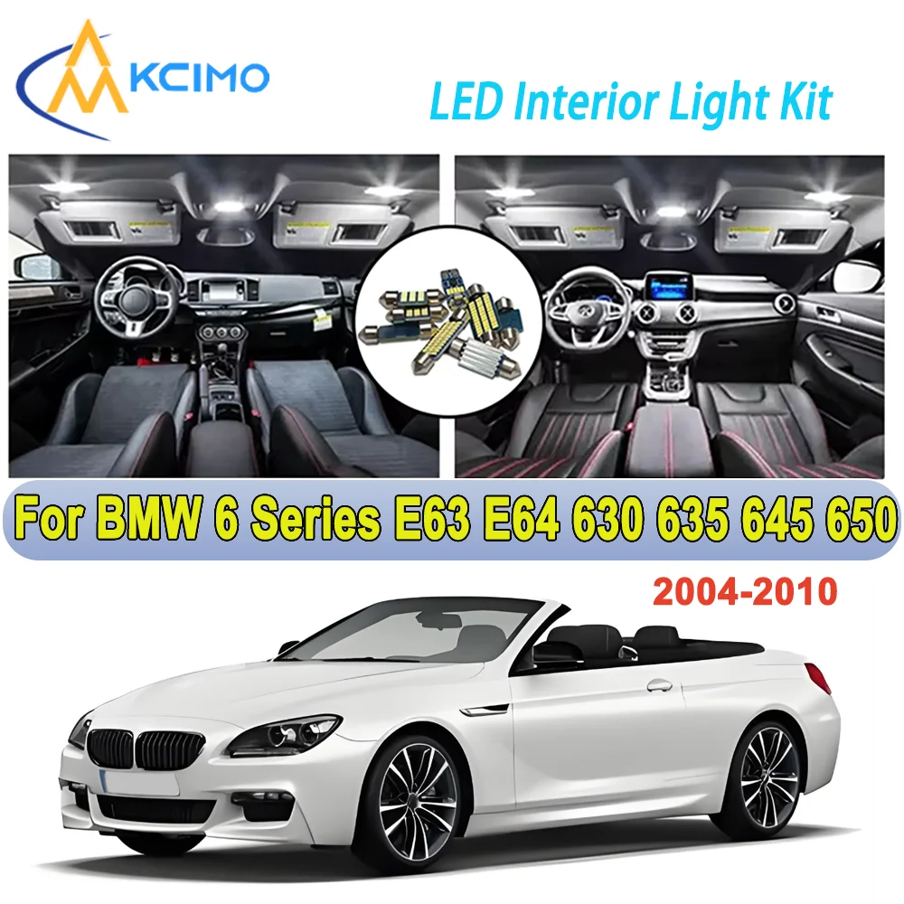 

New Light Bulb For BMW 6 Series E63 E64 630 635 645 650 (2004-2010) Premium Bright LED Interior Dome Map Trunk Light Kit Car Led