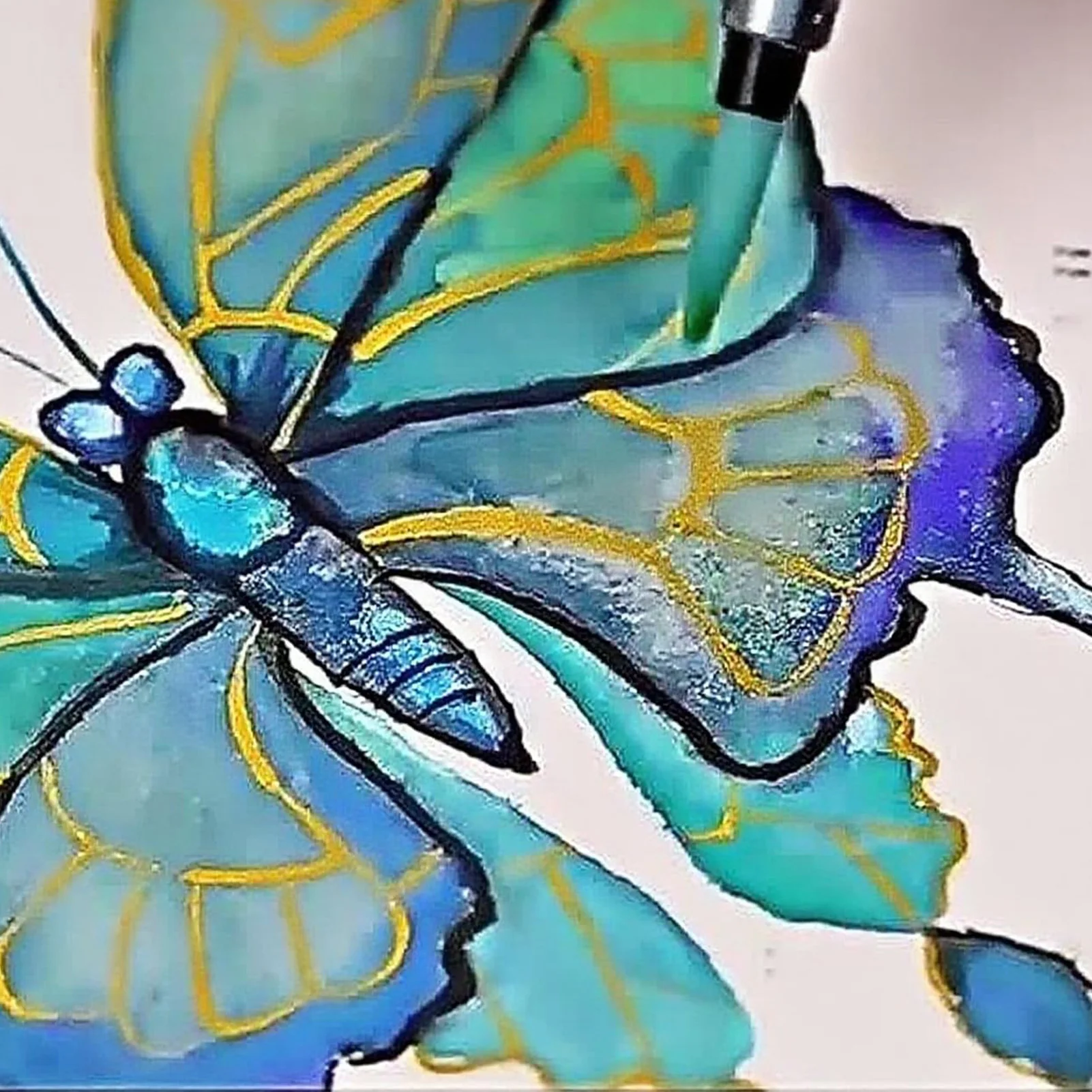 مجموعة ألوان مائية صلبة من اللؤلؤ المعدني مع مسحوق ذهبي للرسم الفني، جيب محمول للفنانين المبتدئين والأطفال والكبار #5