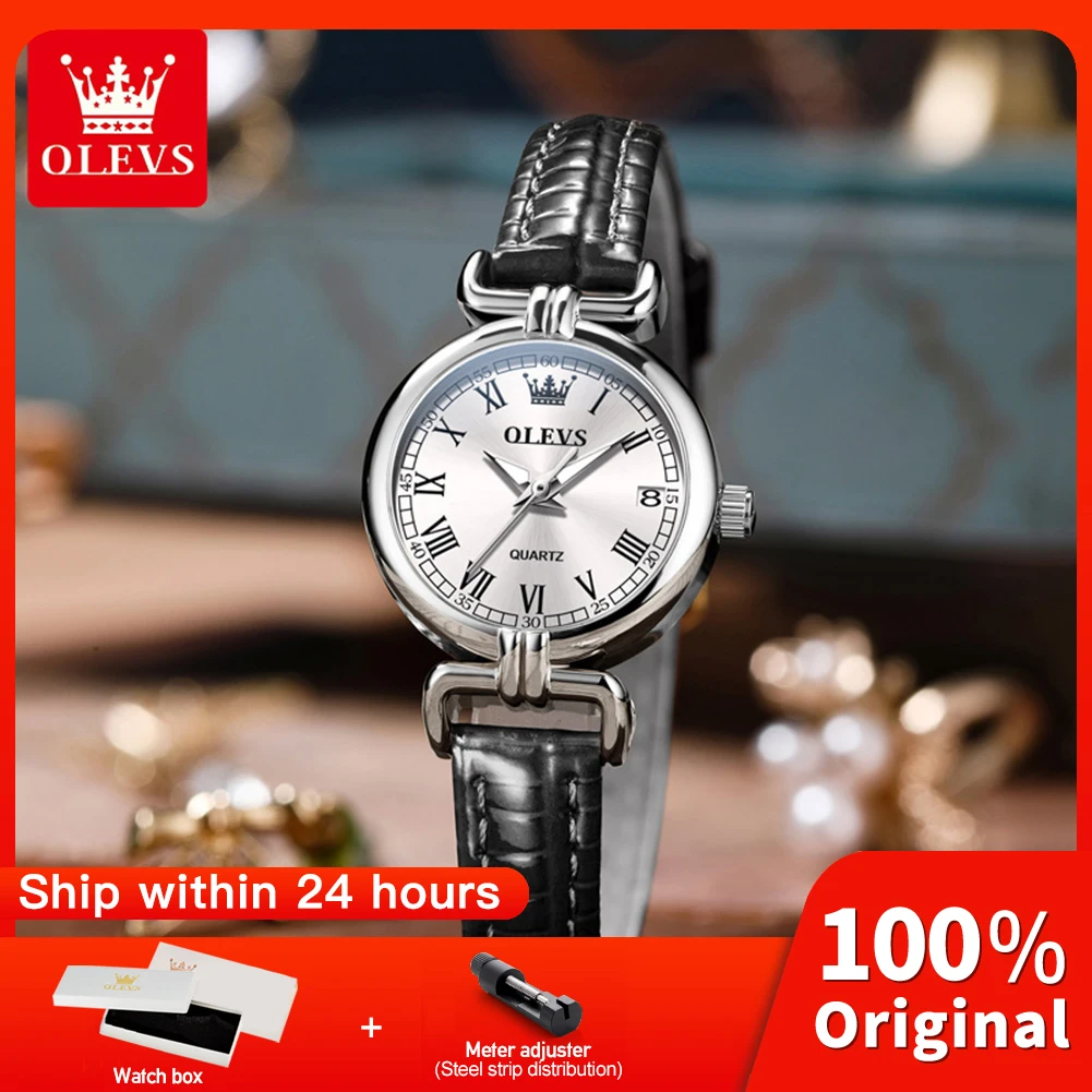 

Часы OLEVS 5645, женские оригинальные элегантные кварцевые часы, водонепроницаемые светящиеся женские часы с датой, подарки для девочек, новинка Reloj