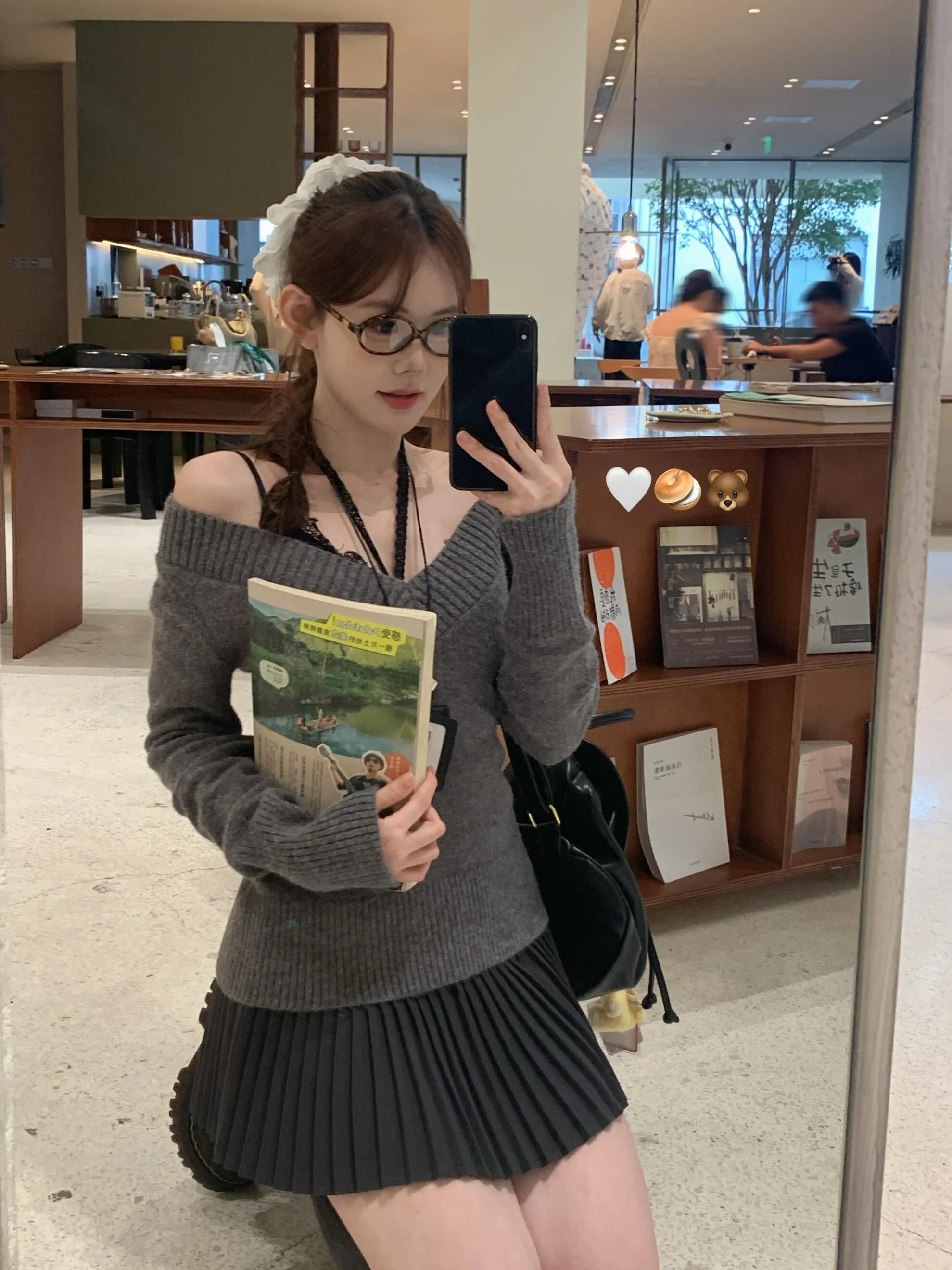 

Ay V-Ne свитер с очками, женский модный мягкий облегающий вязаный топ на осень-зиму, милый однотонный длинный све