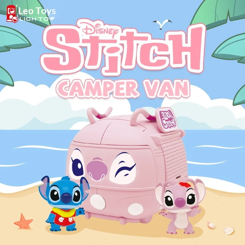 

Disney Stitch Travel Rv Series Stitch Stitch Случайная глухая коробка Настольные украшения Друзья Праздничные подарки