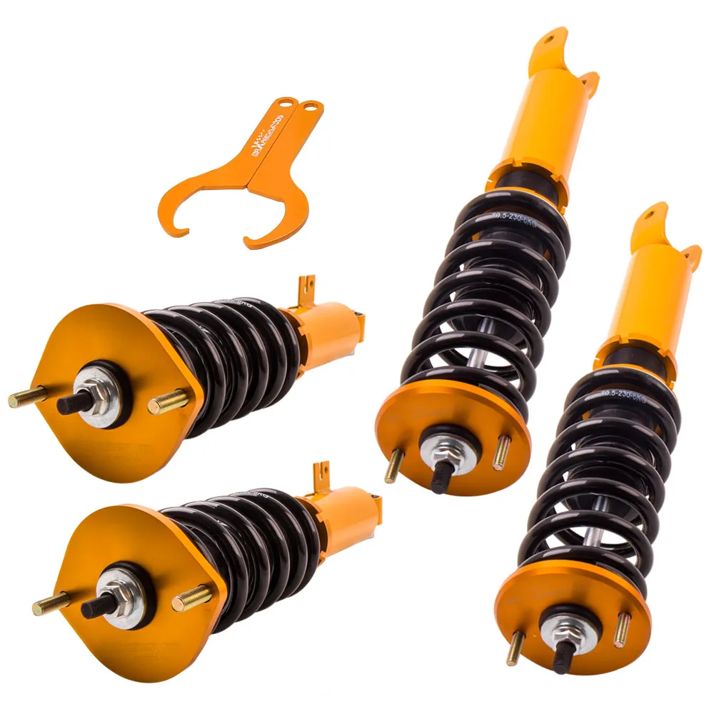 MaXpeedingrods Street Adjustable Coilovers For Nissan Fairlady Z 300ZX Z32 90-96 Coilovers Shocks Absorbers Coil Spring Struts