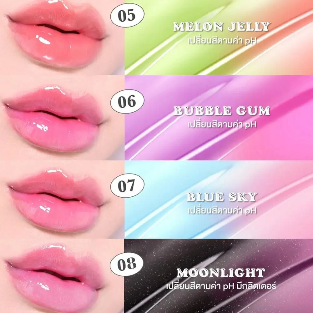 8 kleuren Kleur Veranderende Essentie Lipgloss Hydraterende Glanzende langdurige En Zorg Reparatie Lippenstift Niet-vervagende Make-Up Y0W5