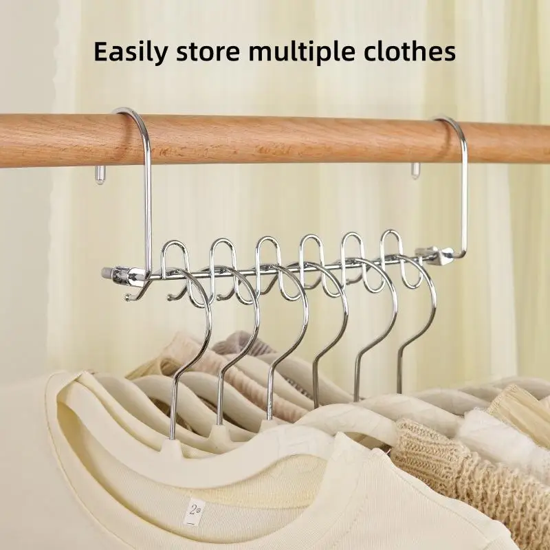 1/3pcs Multi-port Support Clothes Hangers Magic Space Saving Hanger  Closet Clothes Rack Drying Hanger Storage Hangers
