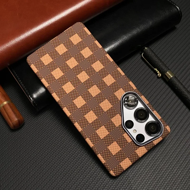 

Чехол для телефона Magsafe с 3D-рельефом и решеткой для Samsung Galaxy S25 S24 S23 Ultra Plus, текстура углеродного волокна, беспроводная зарядка, жесткий чехол для ПК