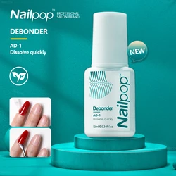 Nailpop 2pcs Removeing False Nails Debonder Glues for Rhinestone Remover Nail Art Debonder Fast Dissolve Liquid Accessories 10ml