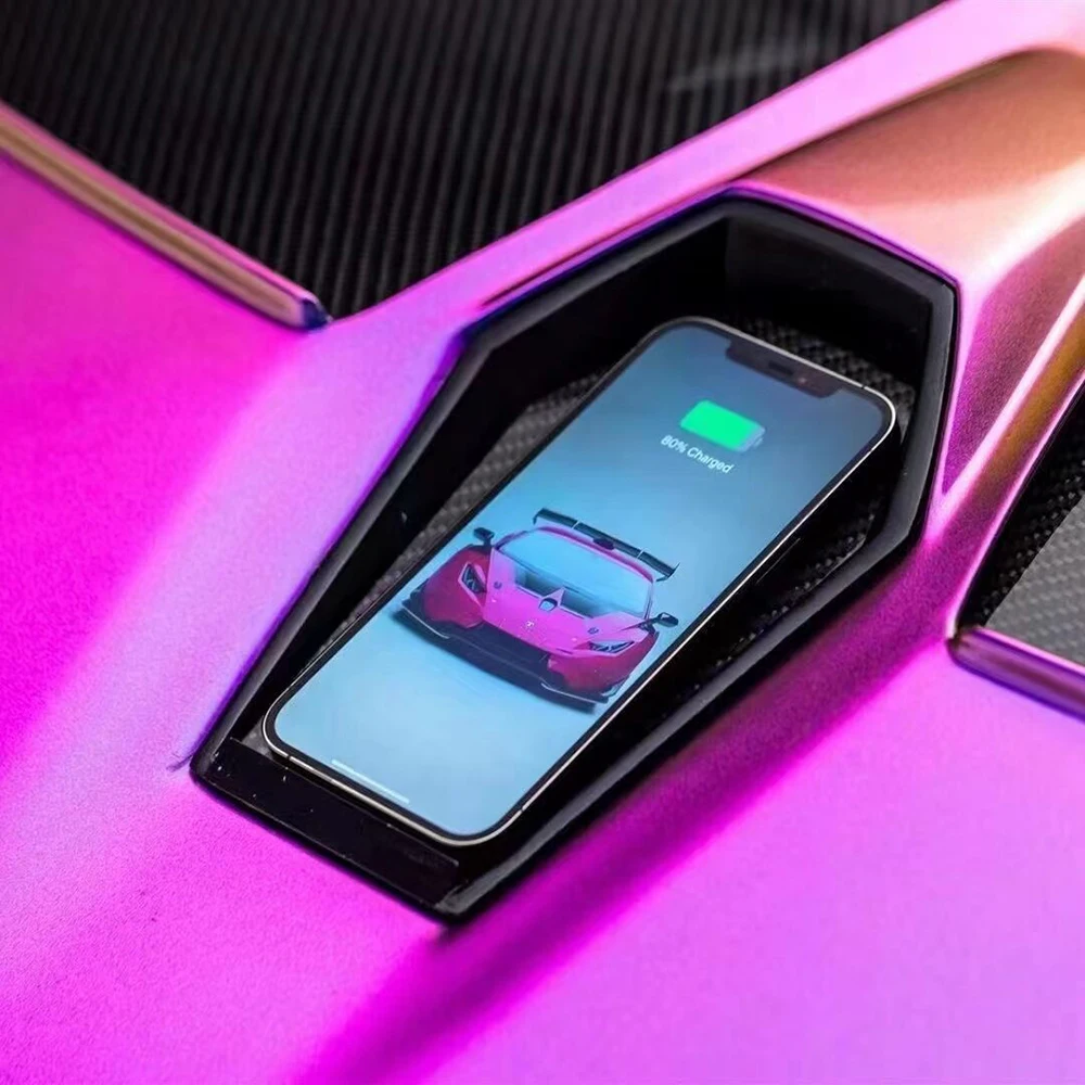 PET Liner Color Shift Wrap Magic Purple Weave Car Modification Decal for Automotive Body Modification