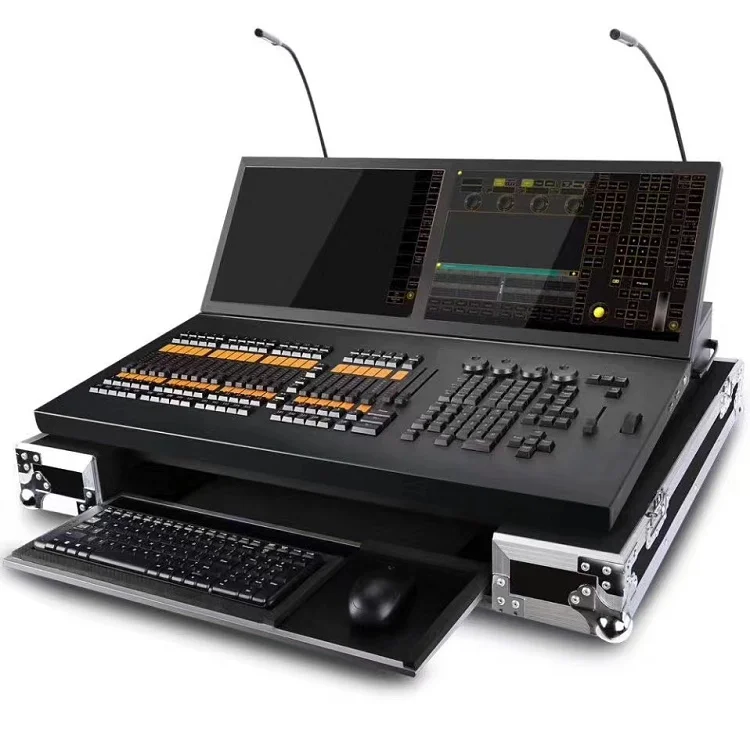 Professional Stage Lighting Console MA2 BlackHourse DJ Controller with Flight Case Packing for Large Show Performance