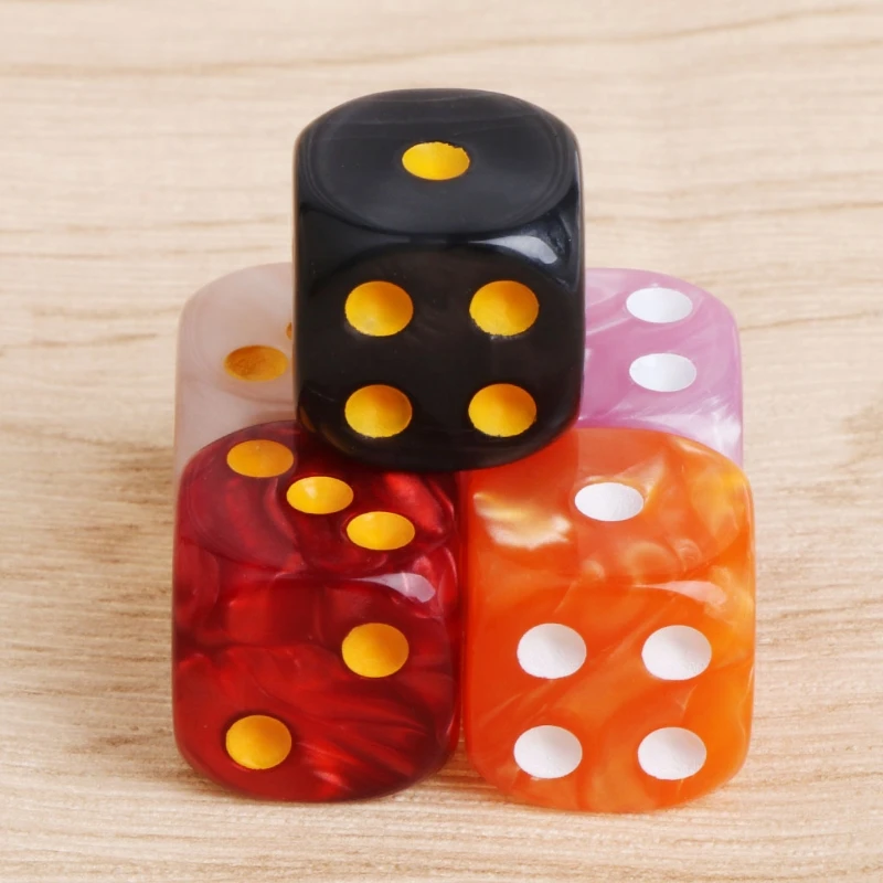 YD61 10pcs/Set Acrylic Polyhedral Dice For TRPG Board Game