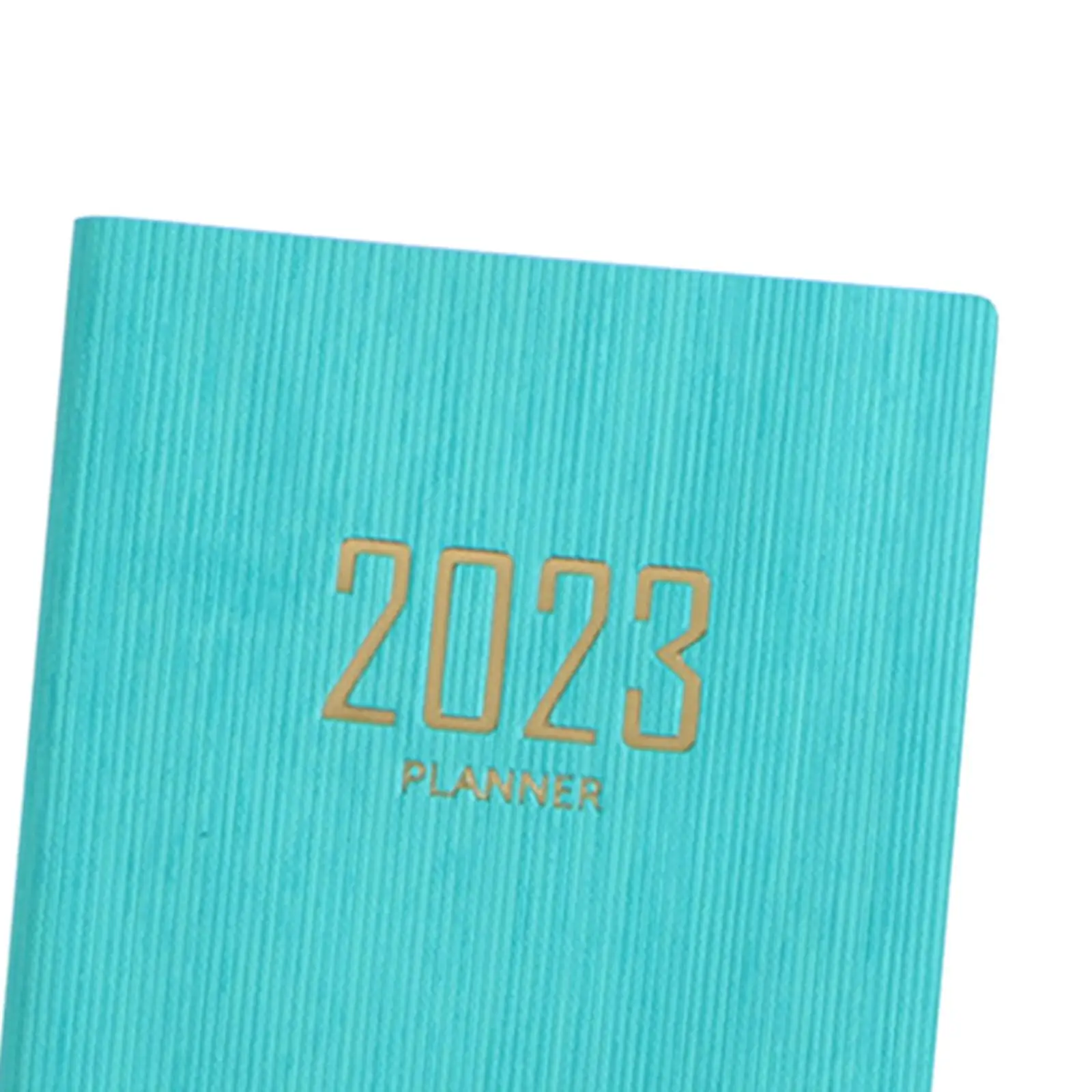 Recording Weekly Notebook Planner Leather Cover Appointment A6 Thick Paper Calendar Daily Account Schedule for Home