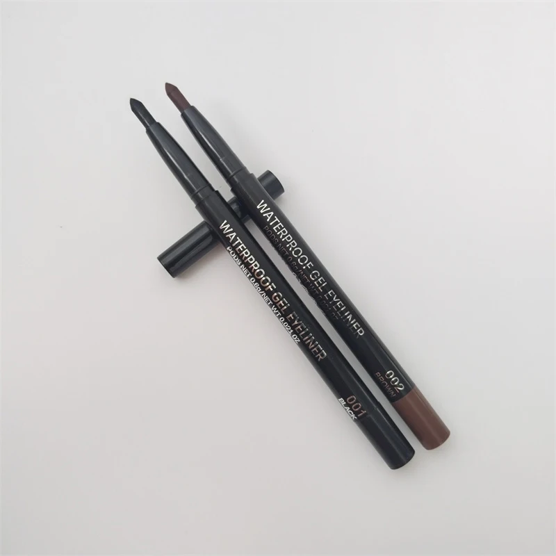 1/3 قطعة أسود براون كحل أقلام مقاوم للماء طويلة الأمد سهلة لارتداء العين اينر جل ماتي التجفيف السريع كحل القلم ماكياج العين #4