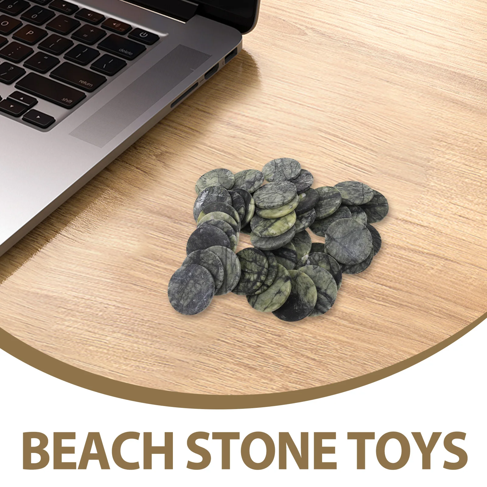 40 stuks sprongstenen natuurlijke gladde rotsen voor waterspel buitenspelen op strand Lake River - ontwikkeling van familieverbindingsvaardigheden