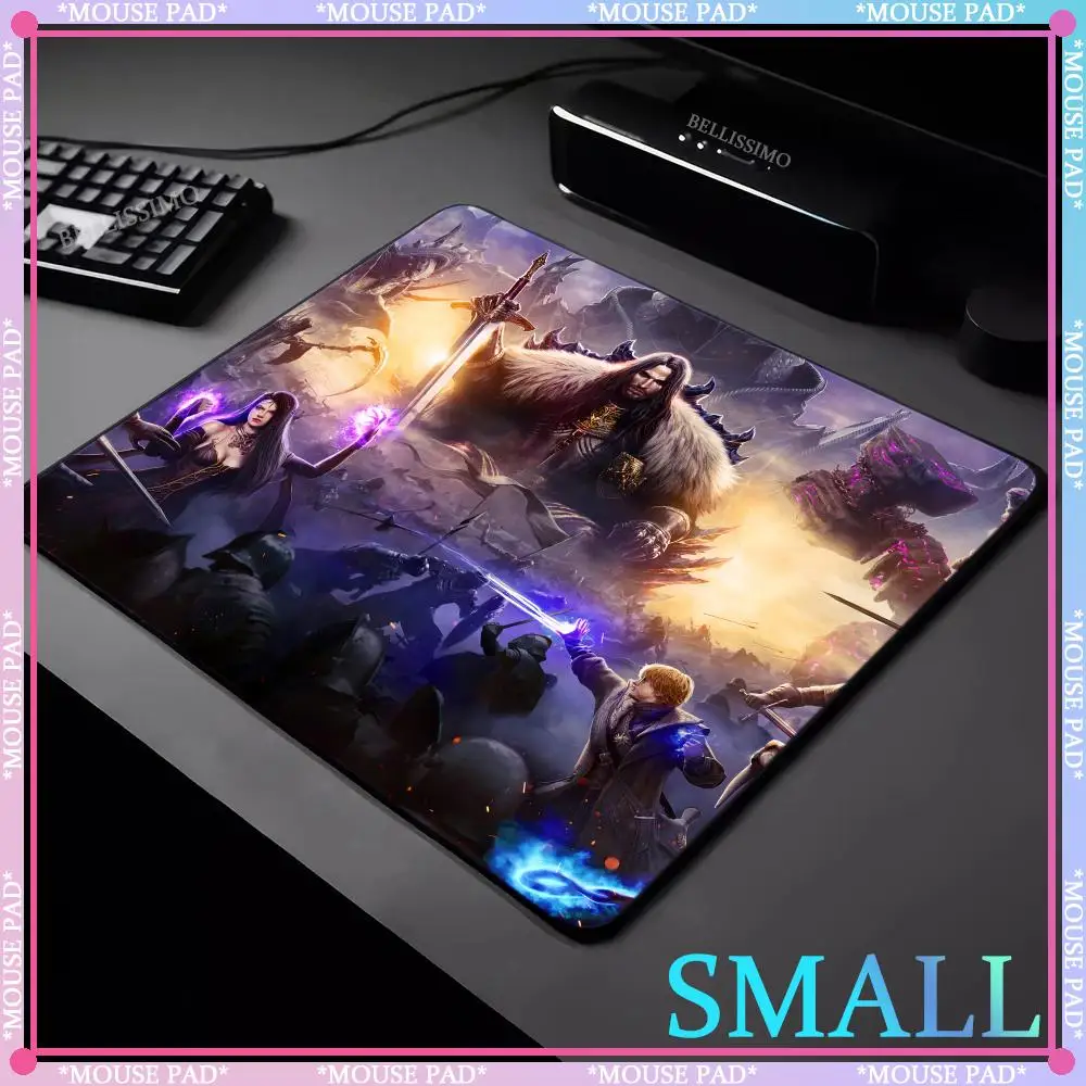 E-sports animation T_Throne and L_Liberty high quality mousepad lock edge rubber keyboard pad small desktop mat game accessories