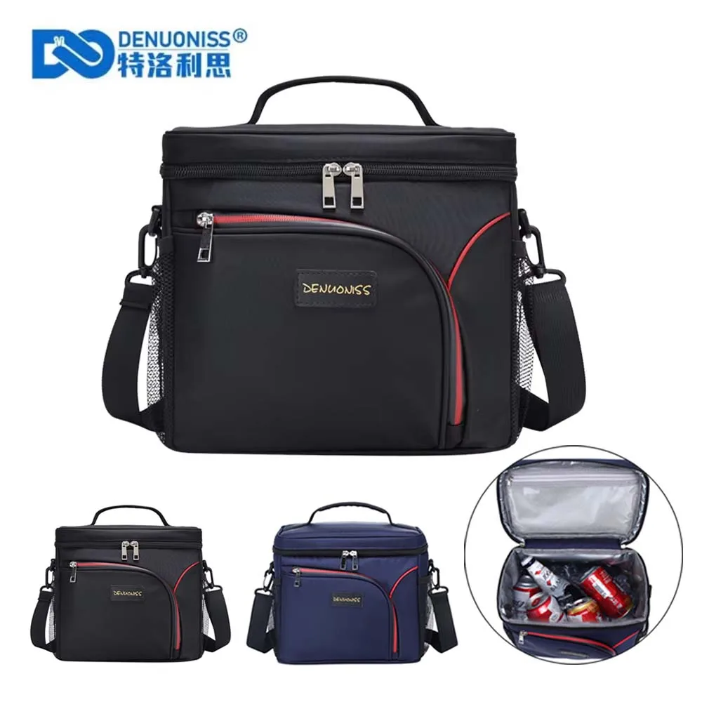 

DENUONISS новая изолированная сумка для ланчбокса, сумка-бенто, сумка-холодильник, контейнер для ужина, портативная изолированная сумка-холодильник для путешествий, пикника