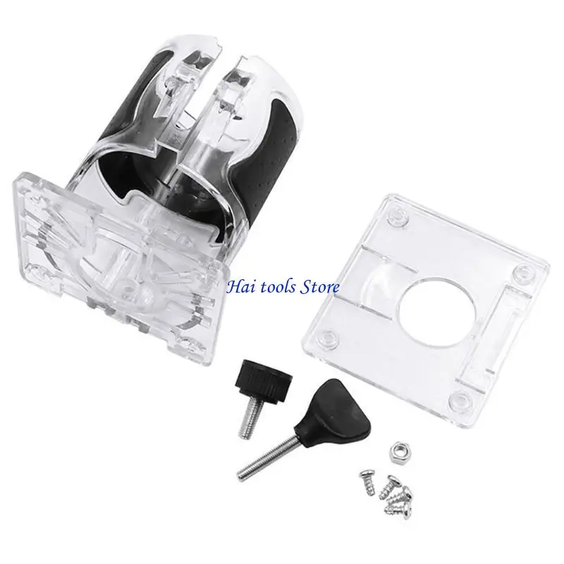 

X37E Пластиковый обрезной станок с прозрачной крышкой, деревообрабатывающие инструменты, основание триммера