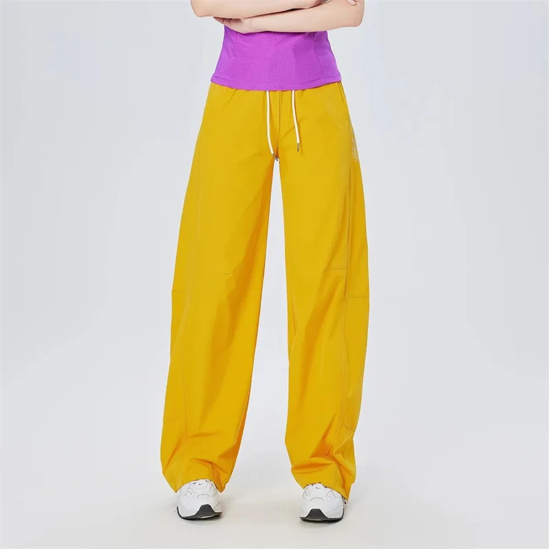 Women Summer Casual Pants Large Size Loose Quick Drying Trousers Female Korean Elastic High Waist Thin Sunscreen Pantalons
