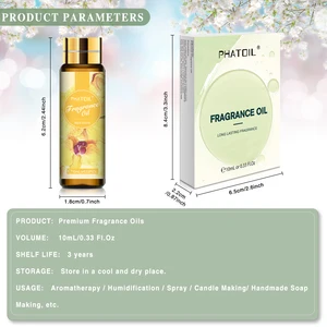 Phatoil 10ml Duftöl für duftende Kerzen, Seifediffusor, Pfirsich, Engel, Meeresbrise, Kokosnuss, Vanille, Bubble Gum, Erdbeere 12 Hauptverkauf Luminaria natürlicher Stroh - №1