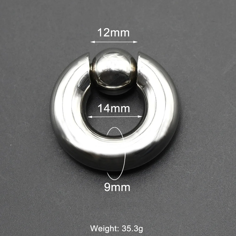 Captive Spring Bead Ring for Septum Piercing