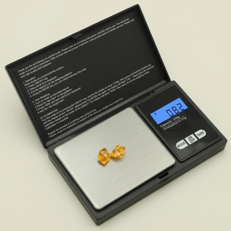 0.01g Jewelry Mini Stainless Steel Electronic Scale Digital Pocket Scale Gold Gram Balance Weight Scale Portable Pocket Scale