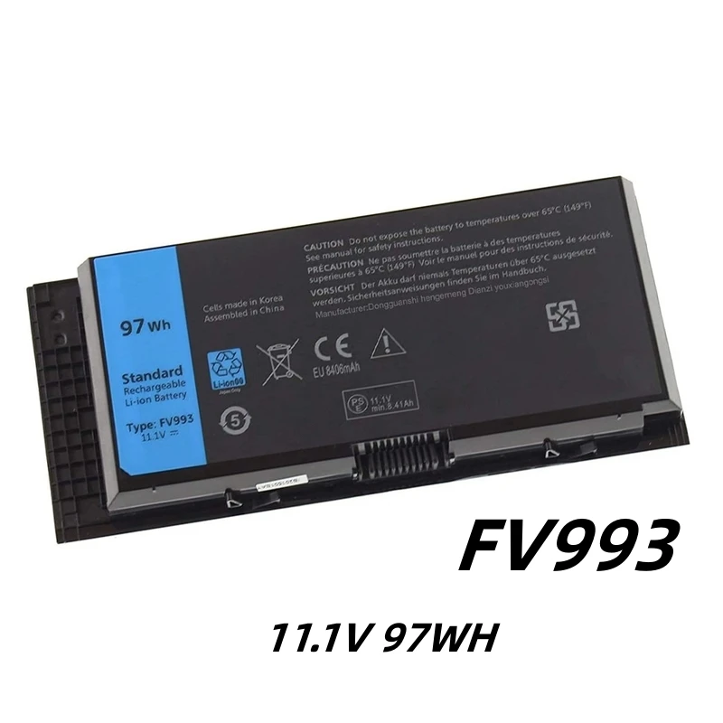 FV993 11.1V 97WH Laptop Battery For Dell Precision M6600 M6700 M6800 M4800 M4600 M4700 9GP08 FJJ4W PG6RC