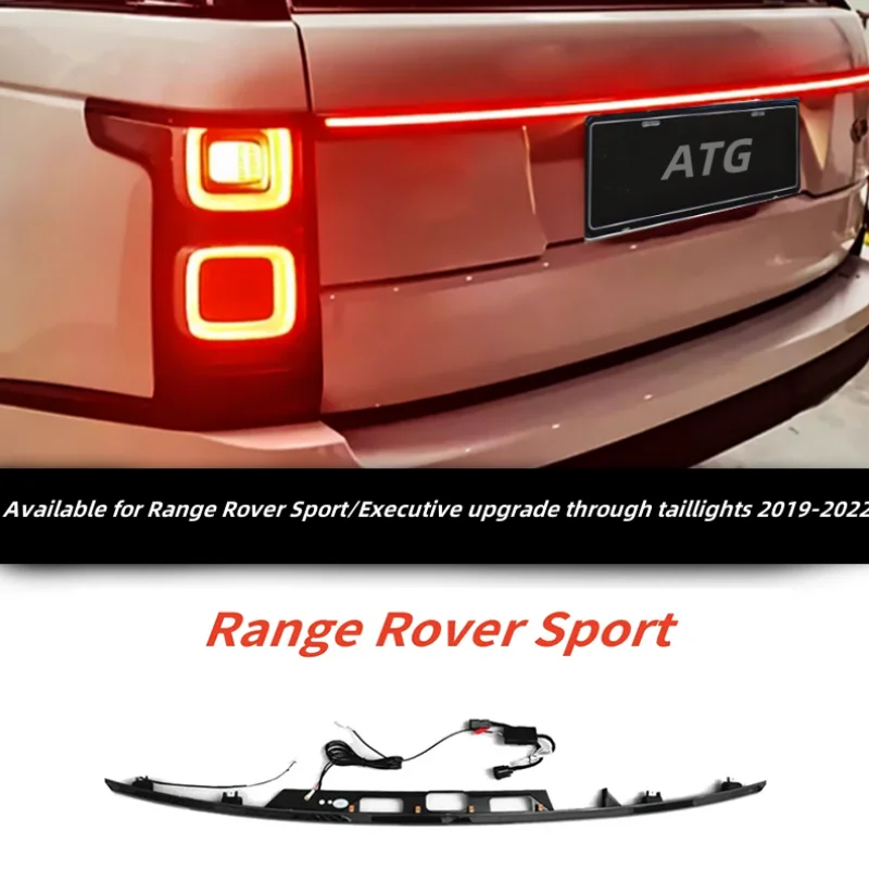 The through-taillights are a new upgrade to the For Range Rover' 13-22 stylish rear start lights Land Rover