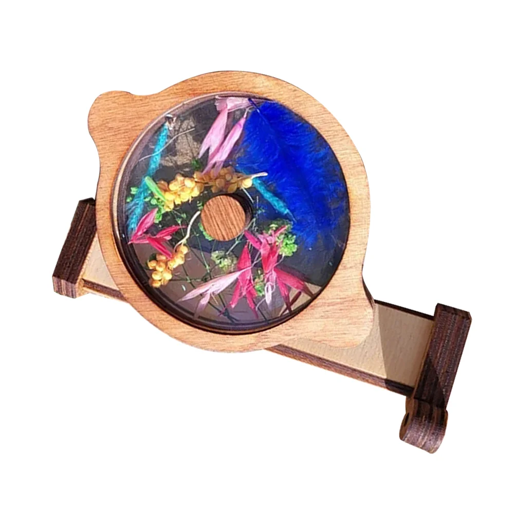 

Zoetrope Gift for Outdoorsy Kids Rotating Kaleidoscope Toy Round Wooden Educational Child