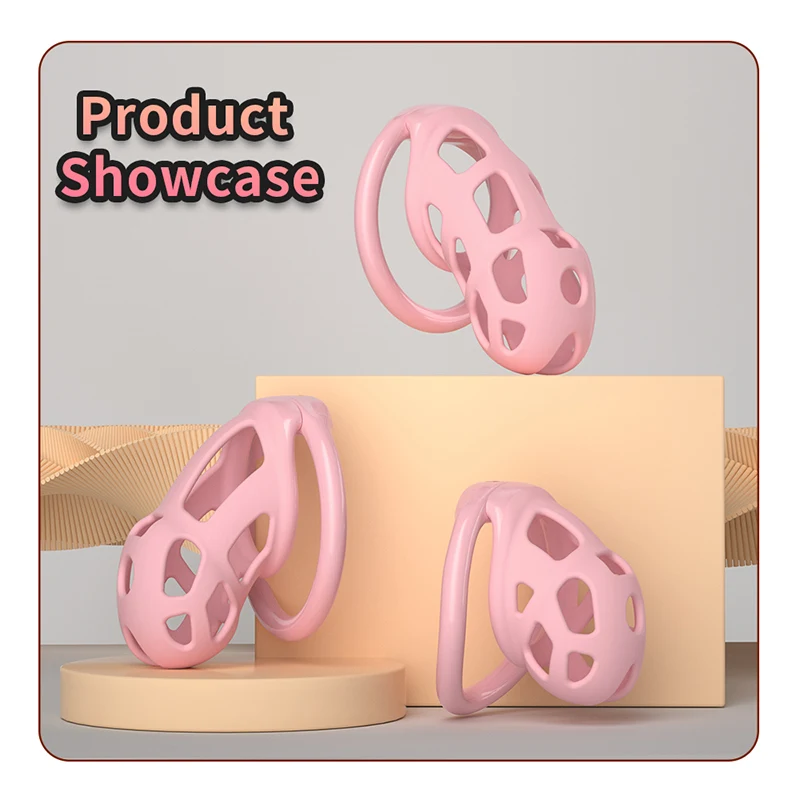 Men Silicone Chastity Cage Cock Lock Penis Ring Sex Toys For Sissy Men Stretcher BDSM Gay Erotic Urethral Device Adult Sex Toys - view 2