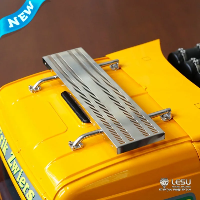 

LESU 1/14 Тягач Tamiya с дистанционным управлением, игрушечная кабина, световая подставка, имитация декоративной педали G-6192