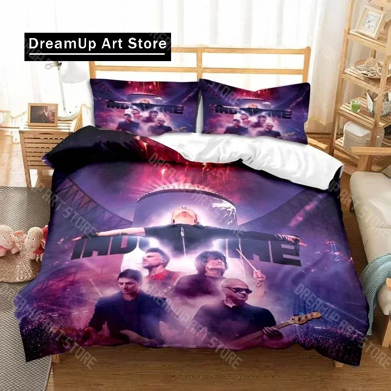 

3D Print Fashion Indochine Rock Bedding Set Boys Girls Twin Queen Full Size Duvet Cover Pillowcase Bed Adult Bedroom
