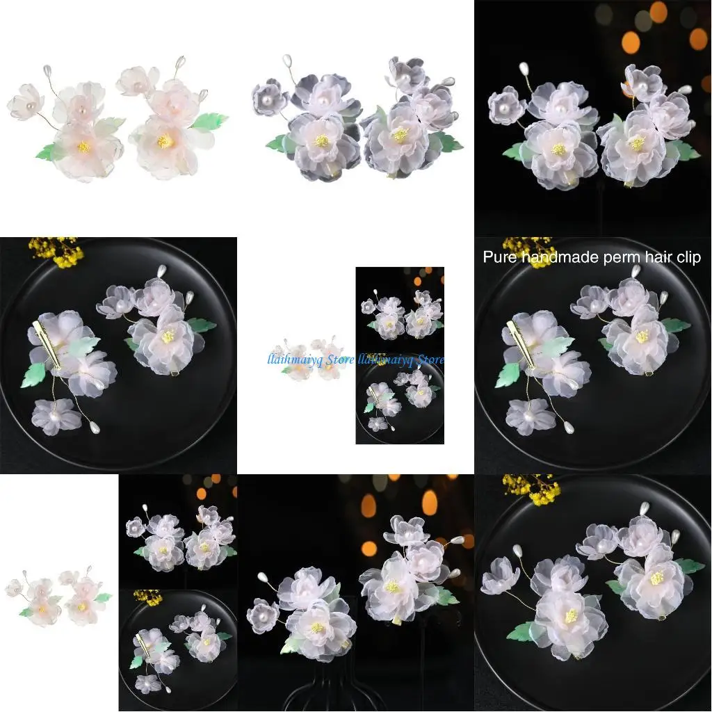 

573B 1 пара, заколка для волос в китайском стиле с цветком для горячей девушки, заколки в форме пиона, заколки для волос, для с