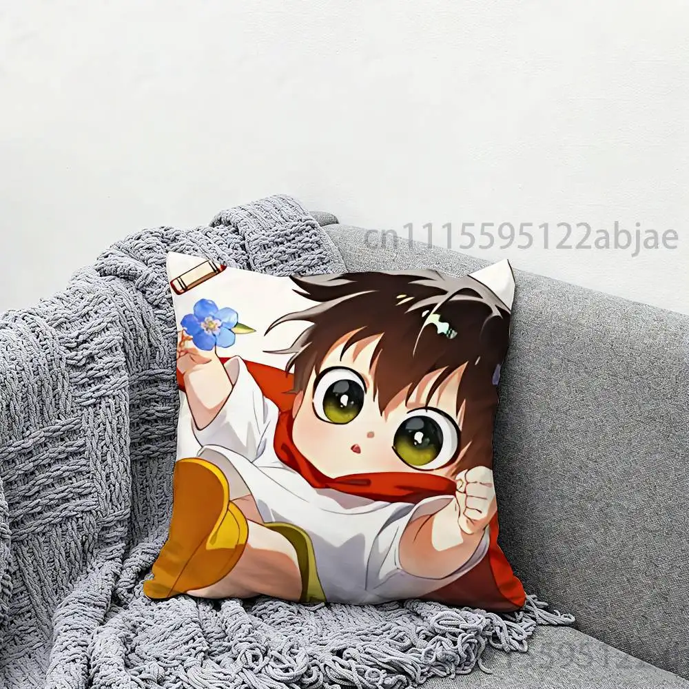 On the Way to Meet Mom Anime Celebrity Merchandise All-Match Printed Pillow Case Sofa Car Office Room Decoration Protector