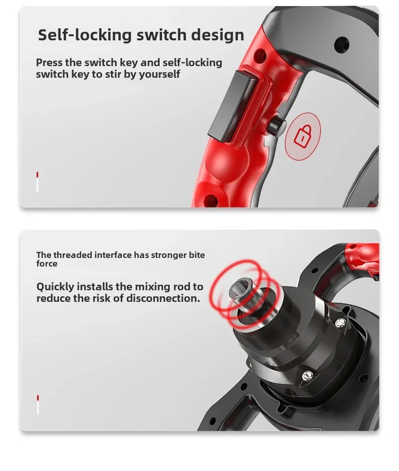 220V Electric Concrete Mixer Industrial Mixer for Paint Oil Cement Putty Powder Mixing Machine