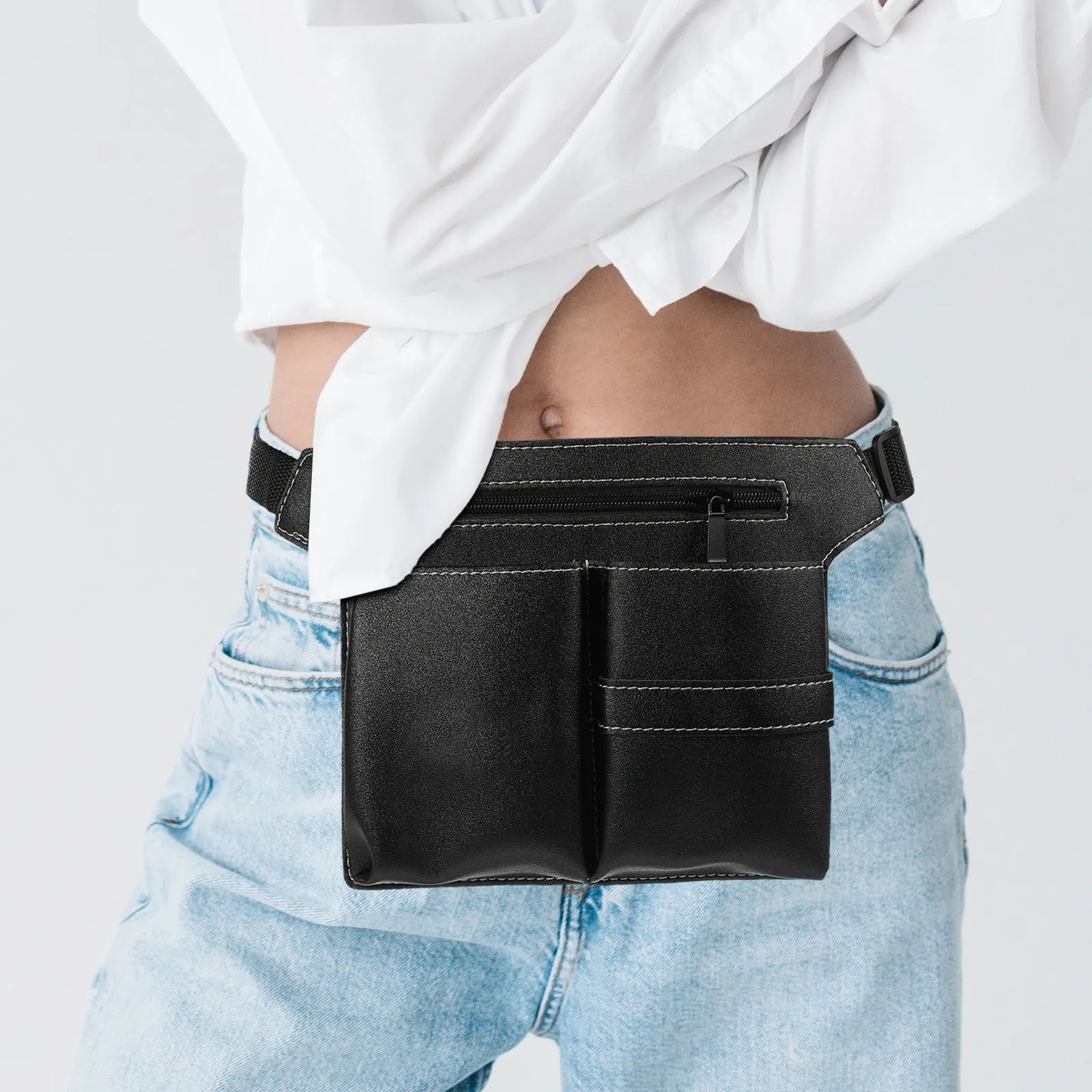 

Поясная сумка-кобура для парикмахерских инструментов, регулируемая, большой вместимости, для ножниц, держатель для ножниц, органайзер для инструментов стилиста