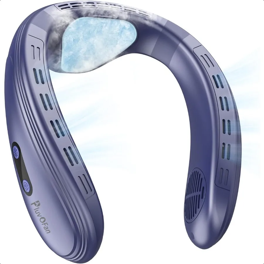 

Neck Fan BackWindy 6000mAh with Cooling Plate Bladel Portable Quiet Air Conditioner Rechargeable Camping entials for Women Men