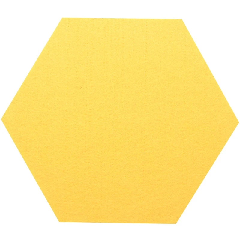 6 Pack Hexagon Felt Pin Board Self Adhesive Bulletin Memo Photo Cork Boards Colorful Foam Wall Decorative Tiles With 6 Pushpins