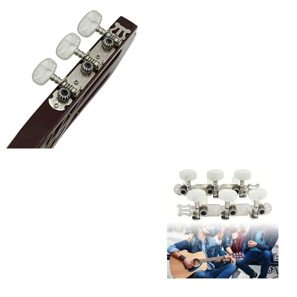 Q39E Guitar Machine Heads Right Left Locking Tuner 1:14 Ratio Guitar Tuning Keys Pegs