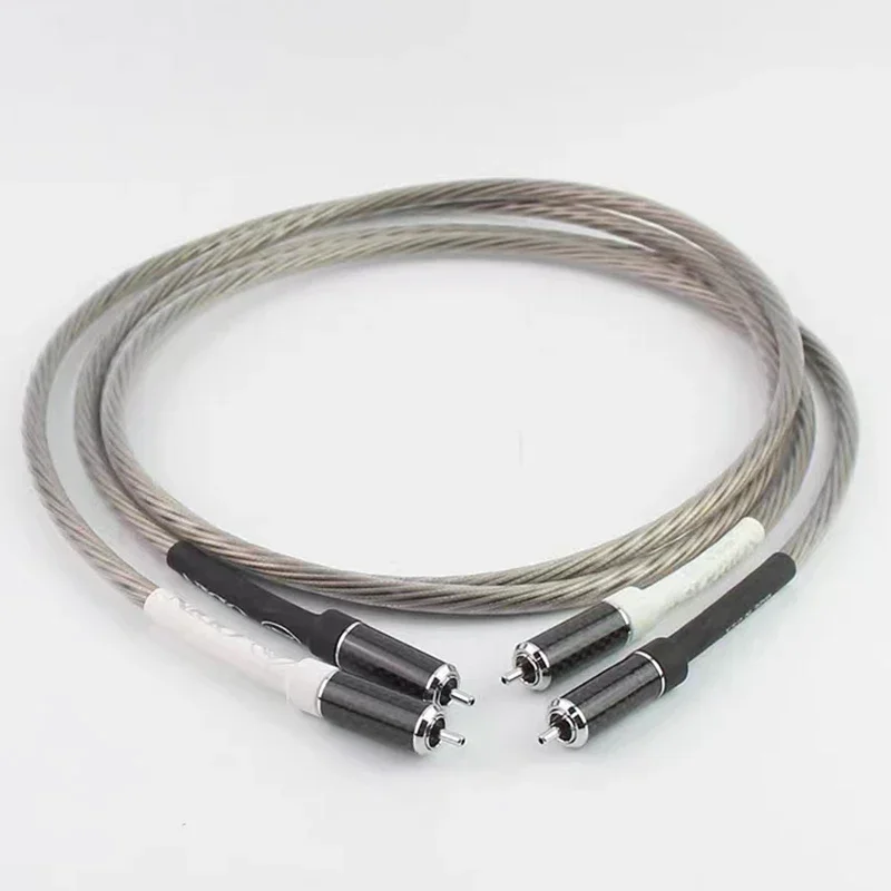 زوج من كابل Nordost Odin 7N المطلي بالفضة RCA 12 النوى HiFi Audio XLR خط ربط متوازن
