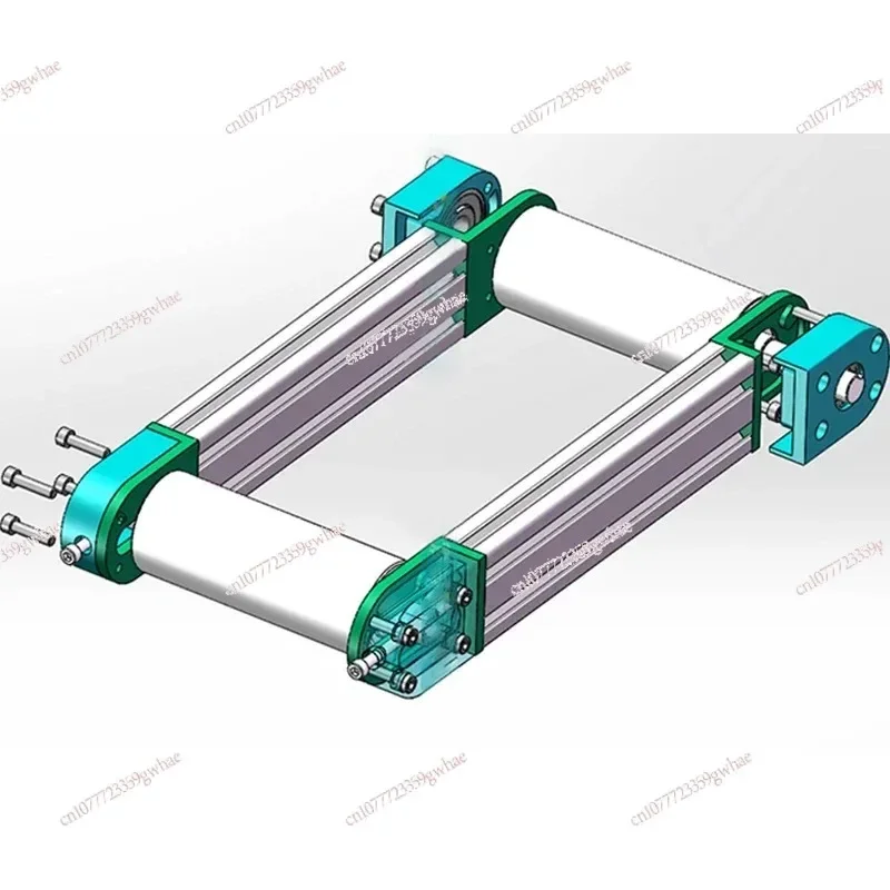 4080 Aluminum  3060 Bearing Seat Conveyor Belt Machine Head and Tail Main Driven Roller Tensioner Accessories