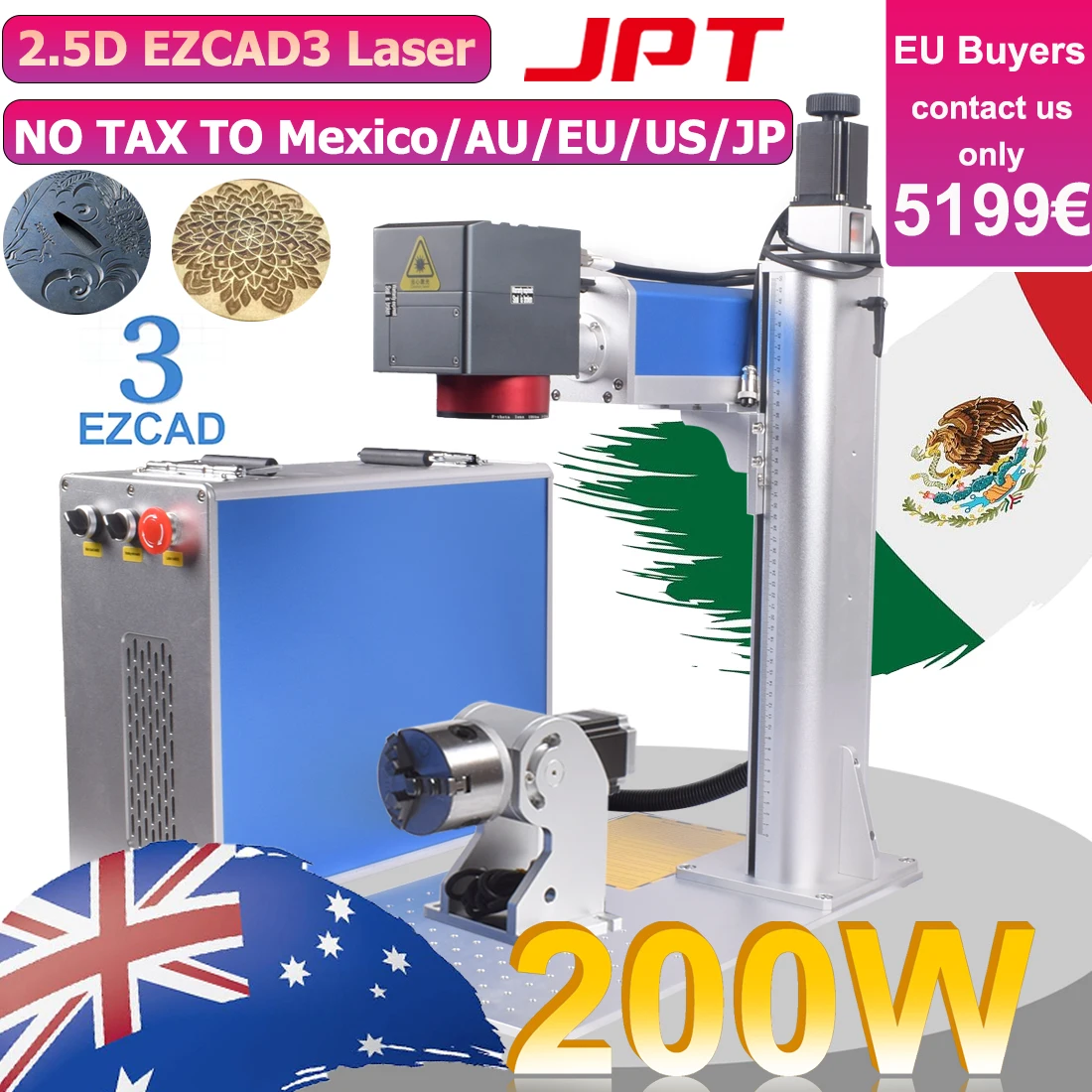 2.5D Ezcad3 Jpt Mop… - image