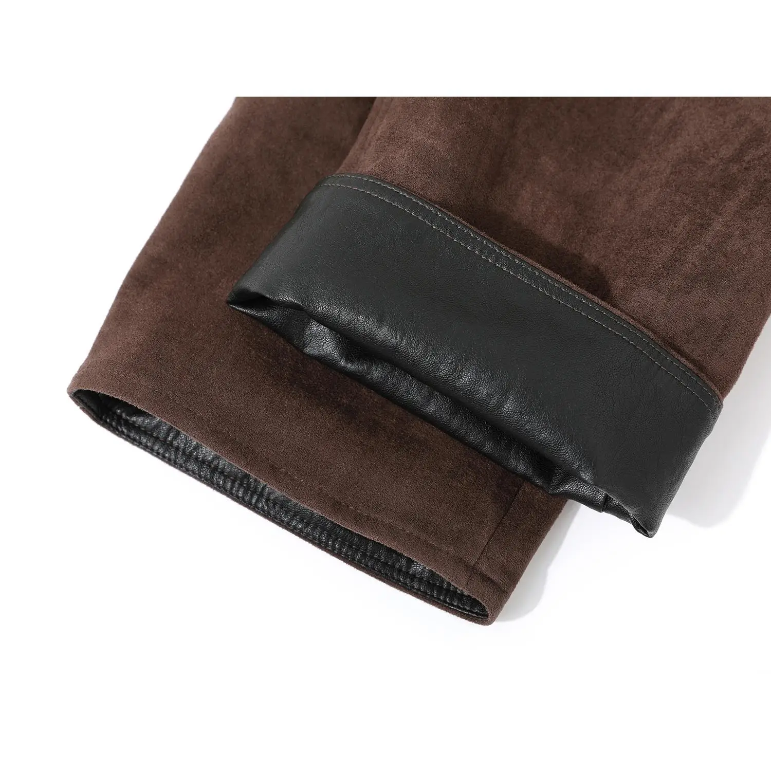 A retro Maillard brown stand-up collar leather jacket for women, a new autumn style American high-end casual long jacket