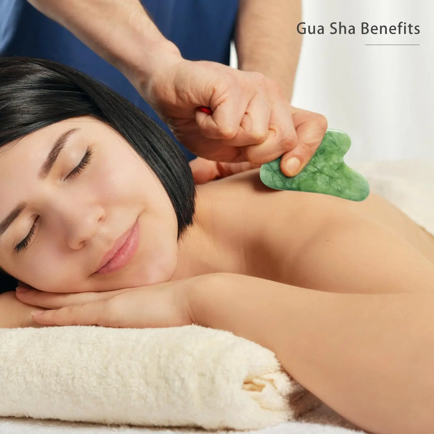 새로운 천연 옥 돌 Gua Sha 마사지 보드 로즈 쿼츠 Guasha 플레이트 옥 페이스 마사지 스크레이퍼 도구 얼굴 목 뒤로 바디