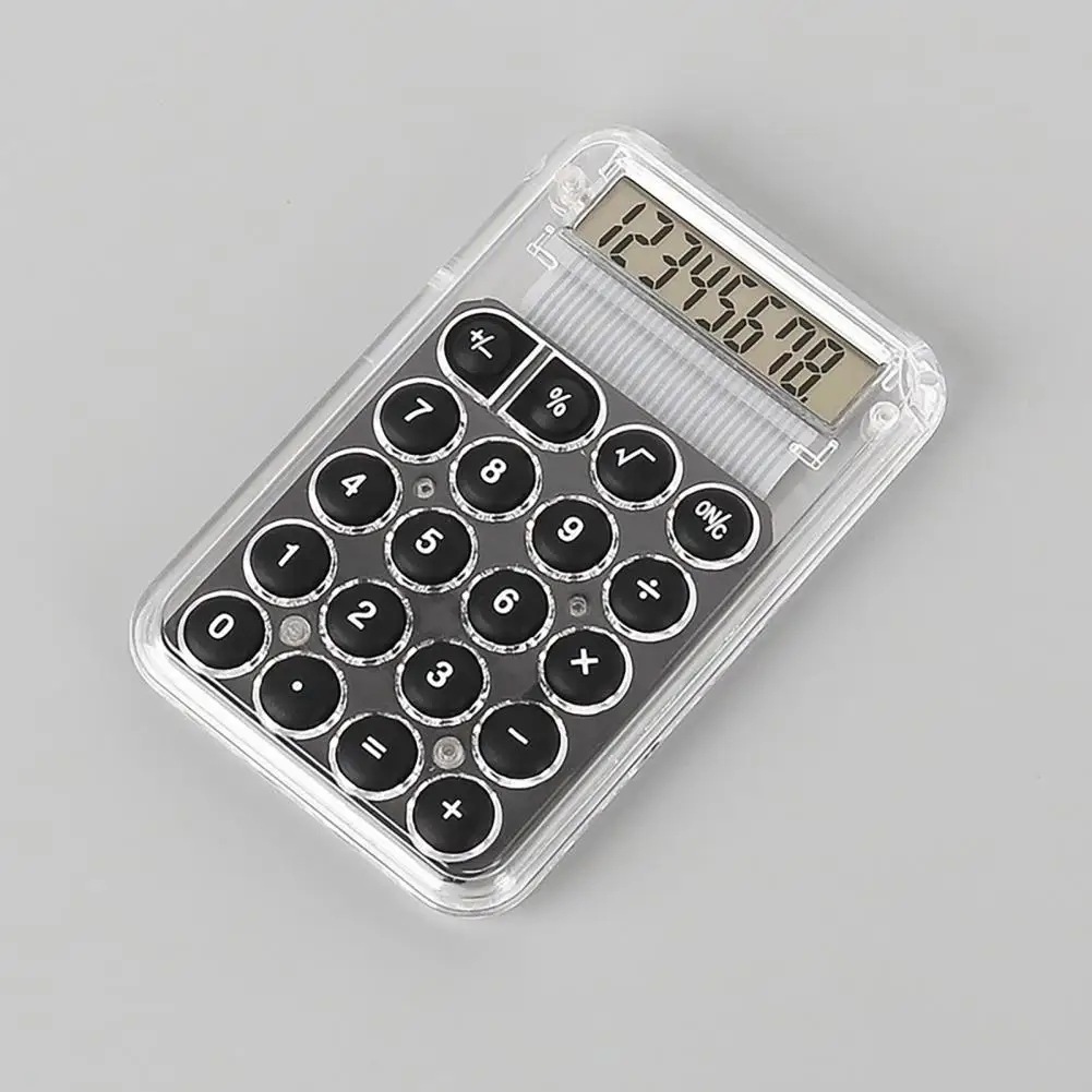 Compact Calculator Travel-friendly Mini Portable Calculator with Lcd Display Big Buttons Battery Powered 8 Digit for Easy