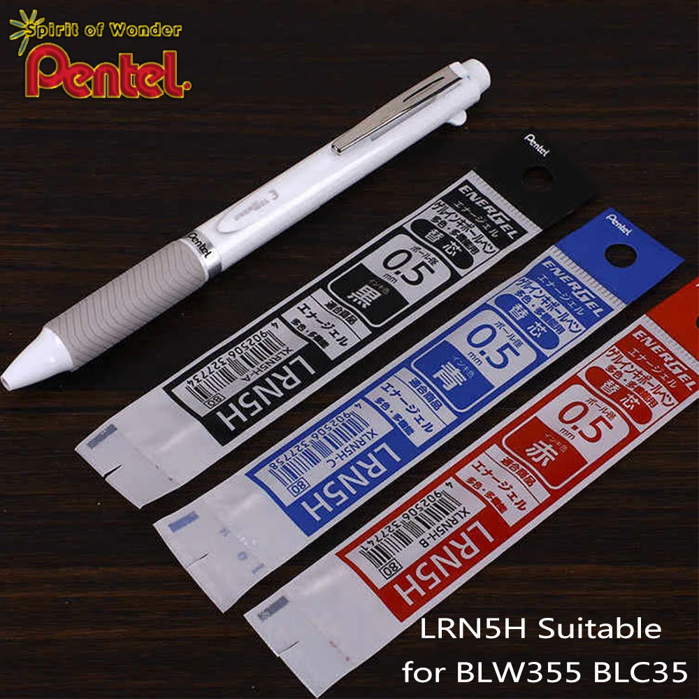 

10PCS Japan Pentel Gel Pen Refills LRN5H Suitable for BLW355 BLC35 School Acsesories School Stationery 0.5mm