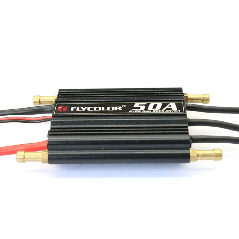 Flycolor  ESC  2-6S Lipo BEC 5.5V/5A 50A 70A 90A 120A 150A  Brushless Speed Control Stand for RC Boat F21267/71