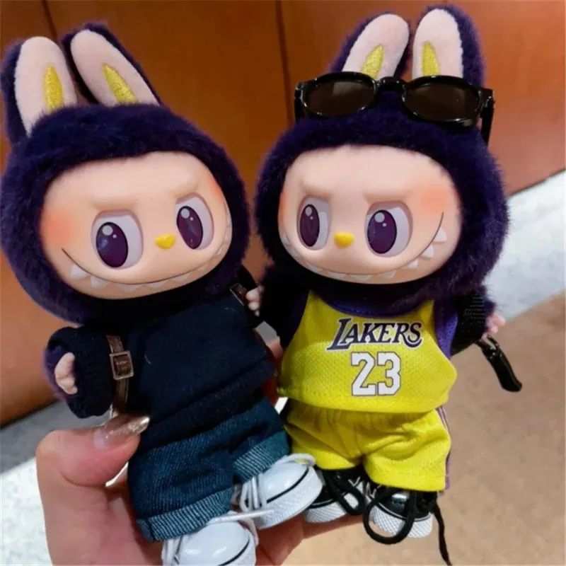 15 17cm para muñeca Lbubu, equipo de fútbol y baloncesto, ropa, camiseta, pantalones cortos, talla 10 30, conjunto de Ropa, accesorios