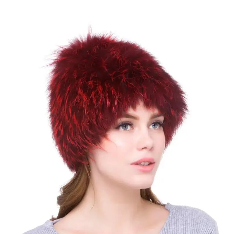 Hot Sale 100% natural Fox Fur Hat real Female Winter Bomber Warm Ear Protection Russian Hot Style Women Hat With Earmuffs caps