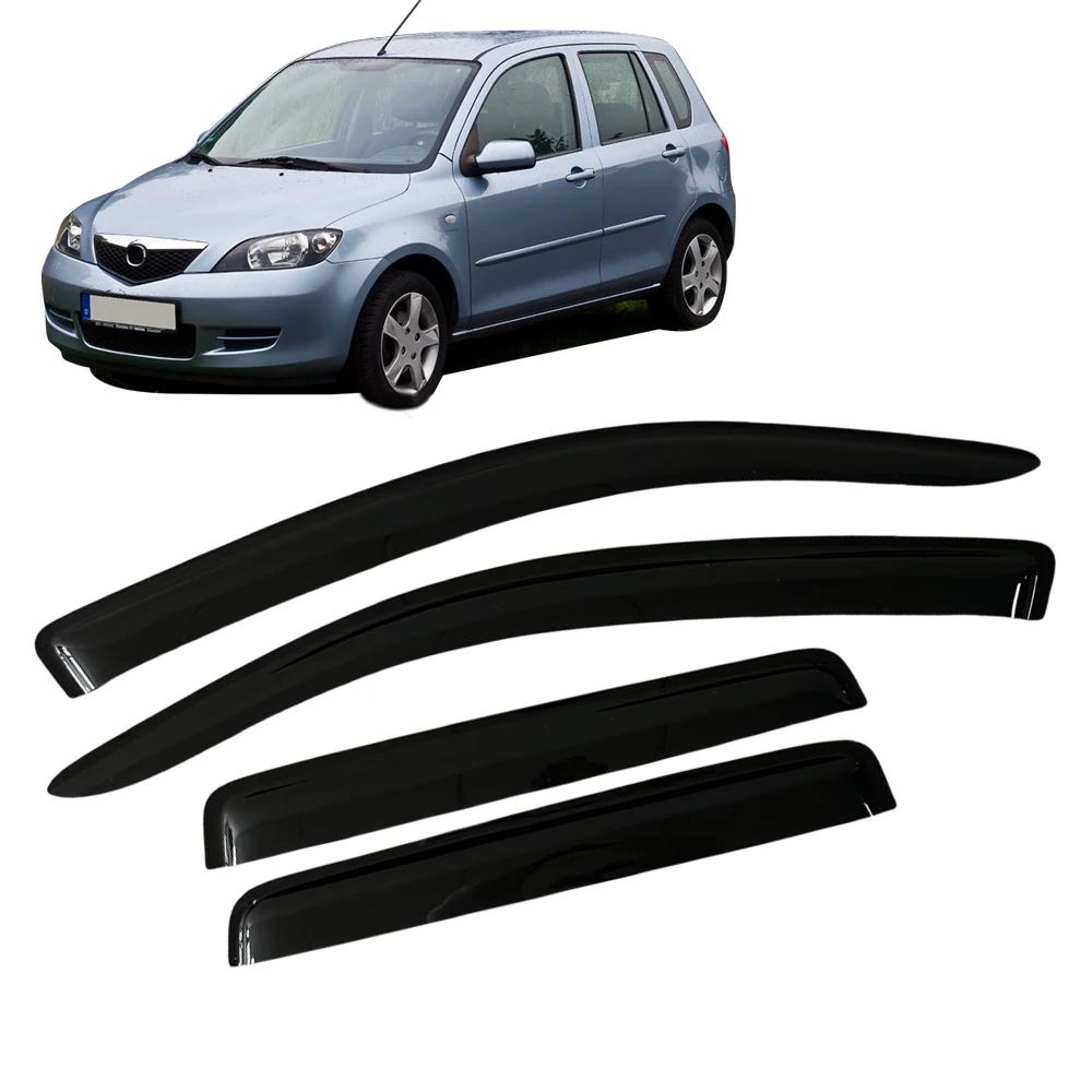

Window Visor for MAZDA 2 Demio DY 2002 2003 2004 2005 2006 2007 Wind Deflectors Rain Guards Door Visor Vent Shades Ventvisor