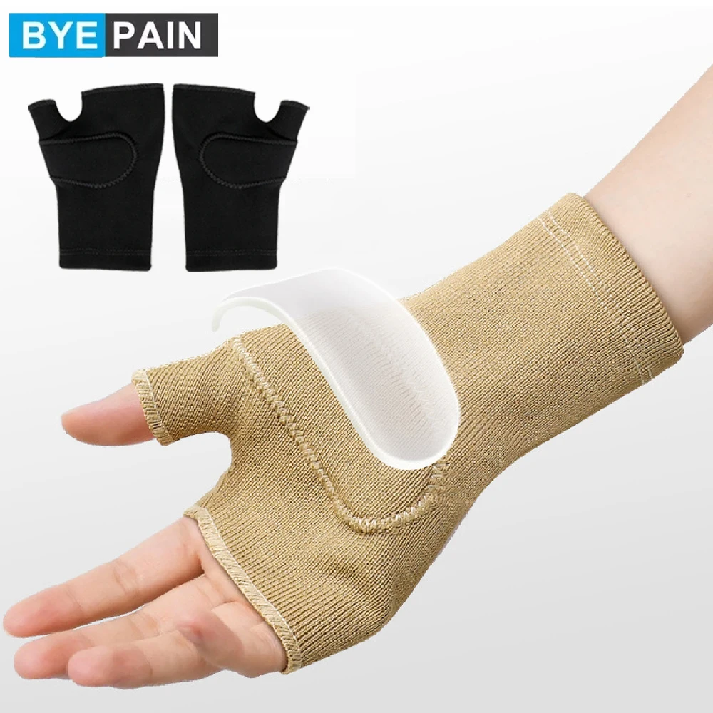 

1Pair Thumb Wrist Support Braces Breathable Compression Sleeves with Gel Pads for Arthritis Tendonitis Carpal Tunnel Pain Relief