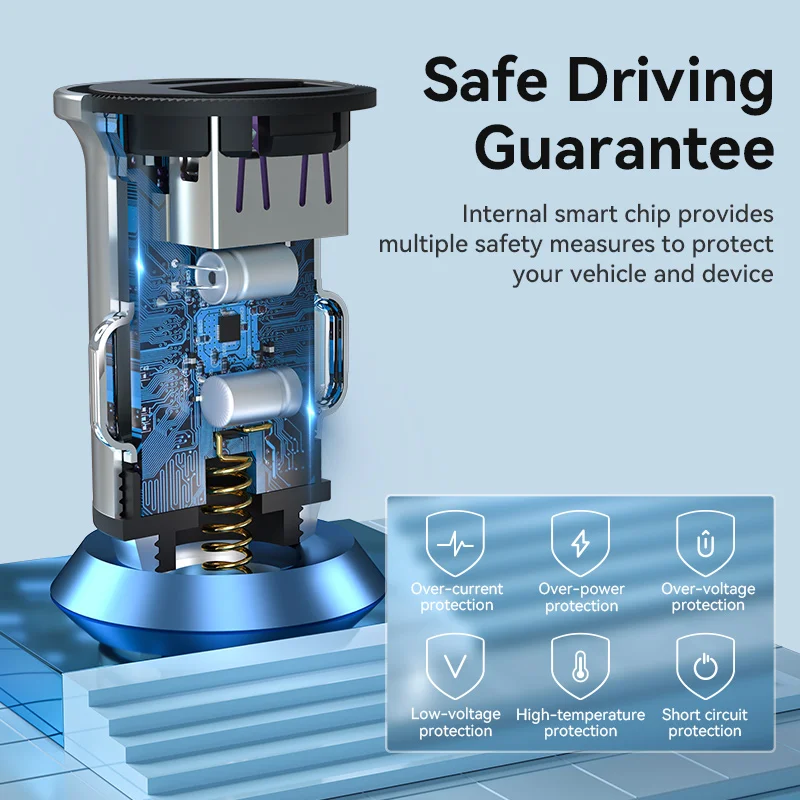 Vention Car Charger Quick Charge SCP QC4.0 QC3.0 USB Type C PD Car Fast Charging For Xiaomi Huawei iPhone Samsung Phone Charger