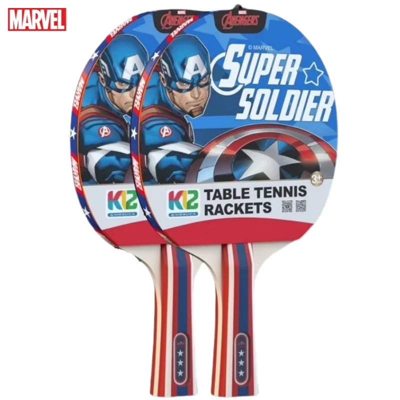 アベンジャーズのキャプテンアメリカ卓球バット、アニメ映画、創造的な漫画のプリント、初心者、誕生日プレゼント、学生にマーベル